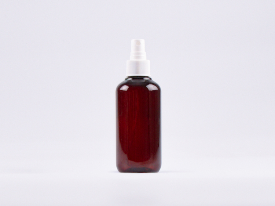 Flasche "Alex" 200ml, mit Zerstäuber weiss/schwarz